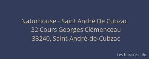 Naturhouse - Saint André De Cubzac