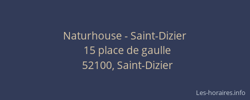 Naturhouse - Saint-Dizier