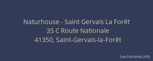 Naturhouse - Saint Gervais La Forêt