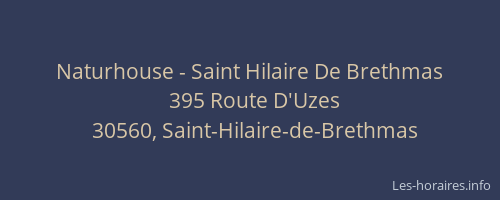 Naturhouse - Saint Hilaire De Brethmas
