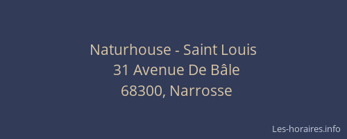 Naturhouse - Saint Louis