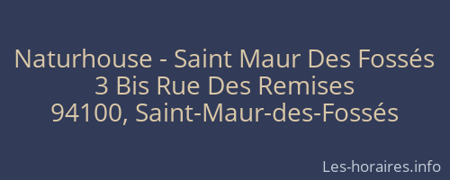 Naturhouse - Saint Maur Des Fossés