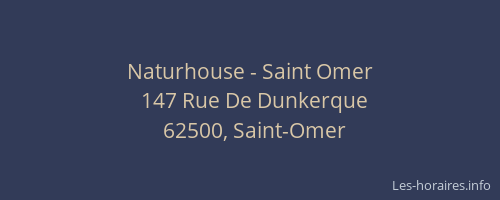 Naturhouse - Saint Omer
