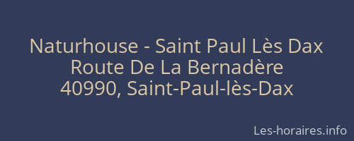 Naturhouse - Saint Paul Lès Dax
