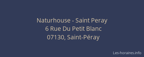 Naturhouse - Saint Peray