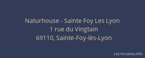 Naturhouse - Sainte Foy Les Lyon