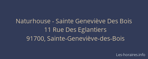 Naturhouse - Sainte Geneviève Des Bois