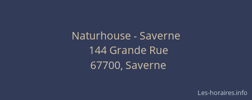 Naturhouse - Saverne