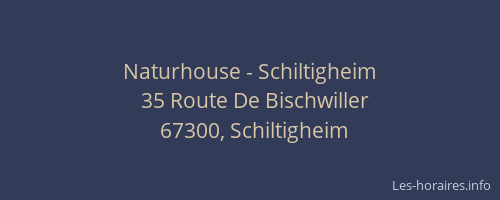 Naturhouse - Schiltigheim
