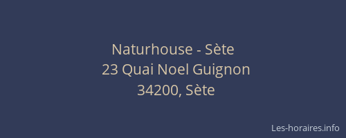 Naturhouse - Sète