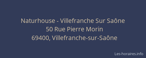 Naturhouse - Villefranche Sur Saône