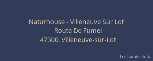 Naturhouse - Villeneuve Sur Lot