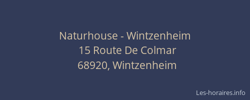 Naturhouse - Wintzenheim