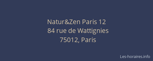 Natur&Zen Paris 12