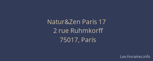 Natur&Zen Paris 17