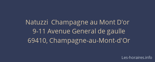 Natuzzi  Champagne au Mont D'or