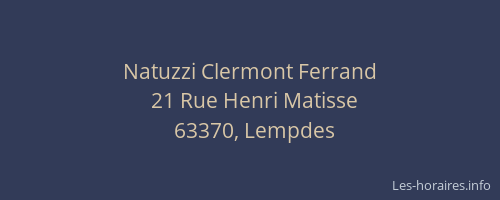 Natuzzi Clermont Ferrand