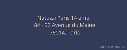 Natuzzi Paris 14 eme