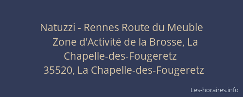 Natuzzi - Rennes Route du Meuble