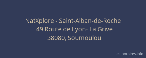 NatXplore - Saint-Alban-de-Roche