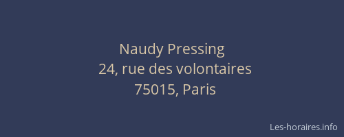 Naudy Pressing