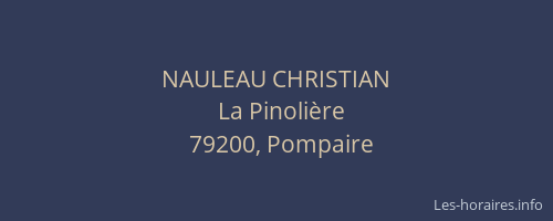 NAULEAU CHRISTIAN