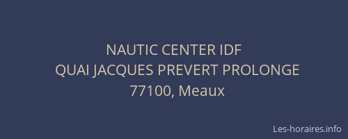NAUTIC CENTER IDF