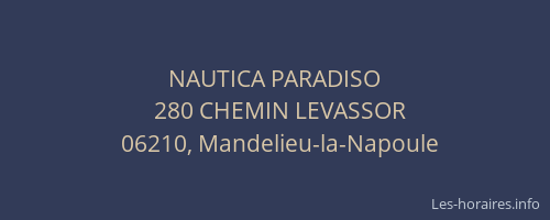 NAUTICA PARADISO