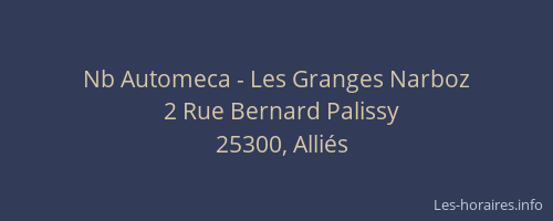 Nb Automeca - Les Granges Narboz