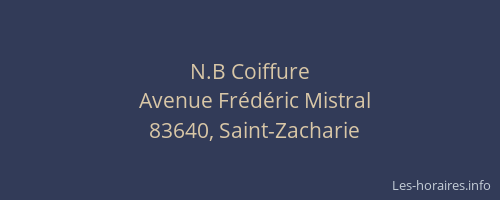 N.B Coiffure
