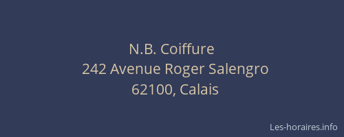 N.B. Coiffure