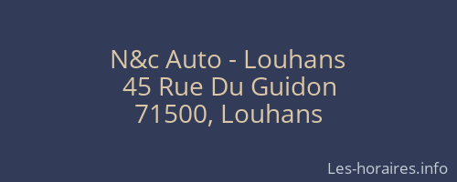 N&c Auto - Louhans
