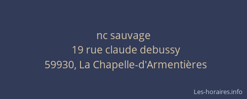 nc sauvage