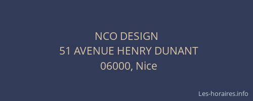 NCO DESIGN
