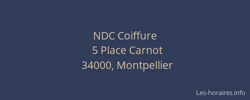 NDC Coiffure