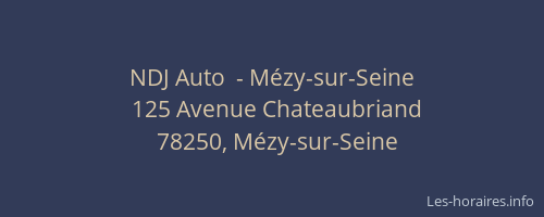 NDJ Auto  - Mézy-sur-Seine