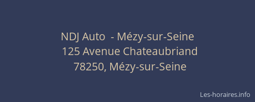 NDJ Auto  - M&eacute;zy-sur-Seine