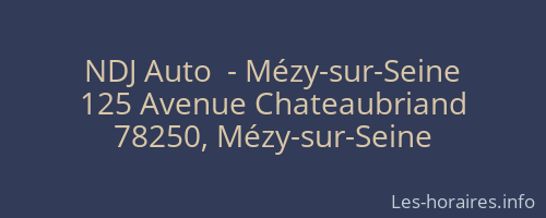 NDJ Auto  - Mézy-sur-Seine