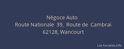 N&eacute;goce Auto