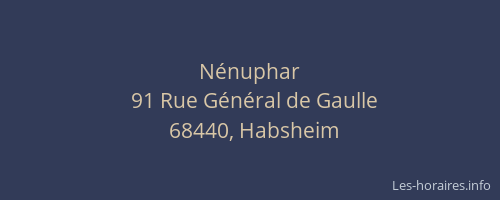 N&eacute;nuphar