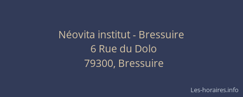 N&eacute;ovita institut - Bressuire