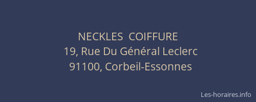 NECKLES  COIFFURE