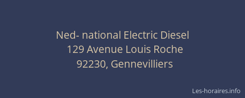 Ned- national Electric Diesel