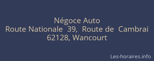 Négoce Auto