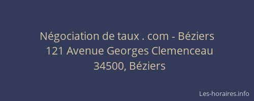 Négociation de taux . com - Béziers