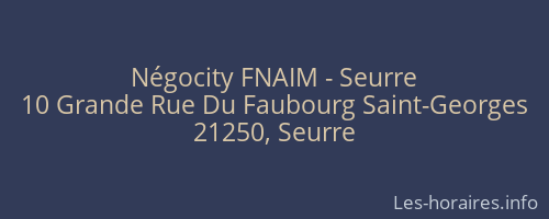 Négocity FNAIM - Seurre