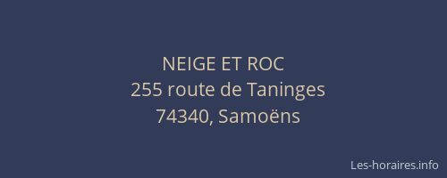 NEIGE ET ROC