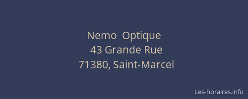 Nemo  Optique