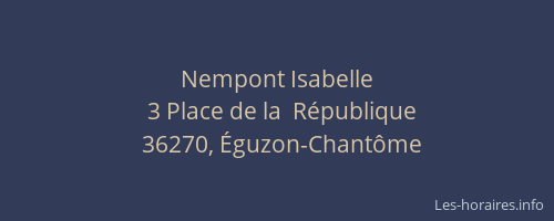 Nempont Isabelle