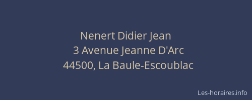 Nenert Didier Jean